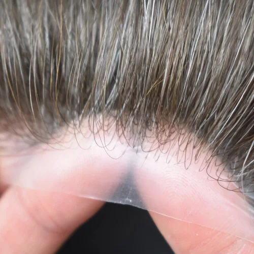Miniatura 3 de Hombres Toupee Hair Thin Skin 0.06 Men's Toupee Hair Piece Remy Human Hair System Mens Hairpieces Invisable Hairline Protesis Capilar Para Hombre