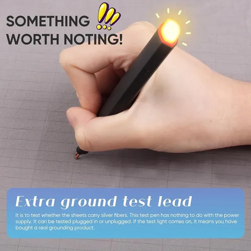 Miniatura 12 de Grounding Sheets, 95% algodón orgánico + 5% fibra plateada, sábana bajera ajustable conectada a tierra con cordón de conexión a tierra
