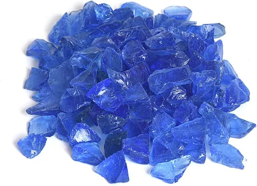 Miniatura 11 de Grava reflectante de vidrio de fuego de alto brillo, gemas de fuego, gotas de fuego, piedras de vidrio de fuego, piedras para hoguera, pecera