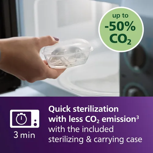Miniatura 6 de Philips Avent Ultra Air Chupetes nocturnos – Diseño ortodóntico, para bebés de 0 a 6 meses, brillan en la oscuridad, pezón simétrico de silicona Azul