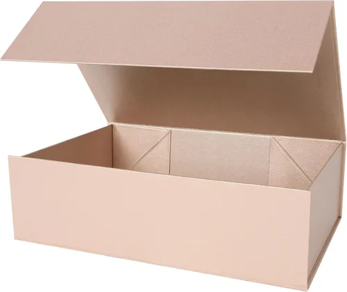 Miniatura 14 de Aimyoo Cajas de regalo magnéticas Galaxy negras con tapas 13.8x9x4.3 pulgadas, caja grande de propuesta para dama de honor y padrino, caja plegable
