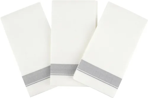 Miniatura 3 de Servilletas de cena desechables con diseño plateado de un solo uso, absorbentes, suaves, elegantes, toallas de mano para el baño, fiestas, bodas