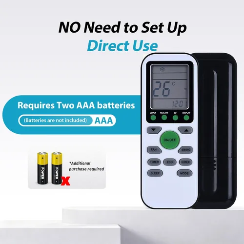 Miniatura 7 de ZWP GYKQ-36 - Control remoto de CA de repuesto para TCL Royal Air Conditioner KTTCL002 F3MA RSEC-12HP 12000BTU, para control remoto de aire