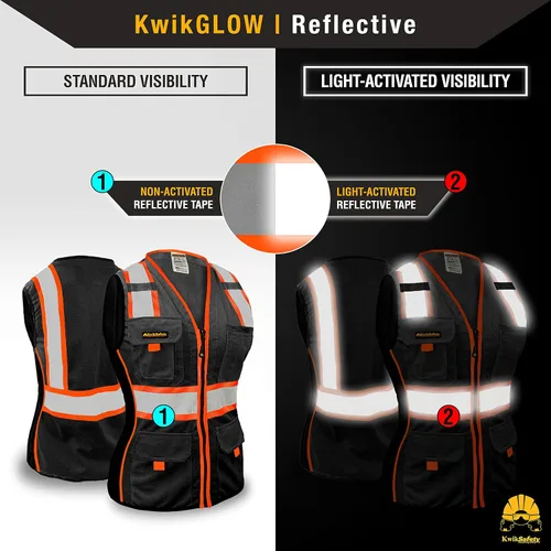 Miniatura 5 de KwikSafety - Multi-Color Safety Vest for Women Premium Reflective High Visibility Vest, ANSI Class Unrated