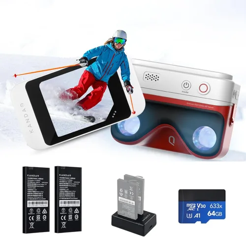 Miniatura 10 de KanDao QooCam EGO - Cámara 3D VR con Visor Integrado, Fotos de 24MP/8K Videos de 4K 60FPS con Visualización Instantánea 3D Estereoscópica, Negro