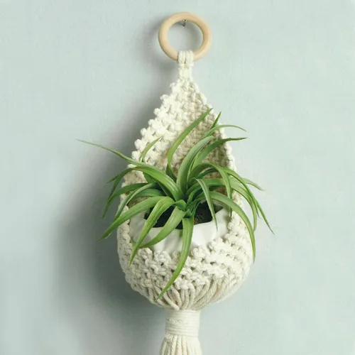 Miniatura 3 de LEISURE ARTS Kit de macramé para plantas, kits de macramé para adultos principiantes, kit de colgador de plantas, kit para principiantes, kit