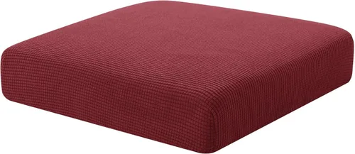 Miniatura 48 de Hokway Fundas de cojín elásticas para sofá Fundas de cojín para sofá Fundas de cojín de asiento de sofá Funda protectora de cojín(Chocolate, Mediano)