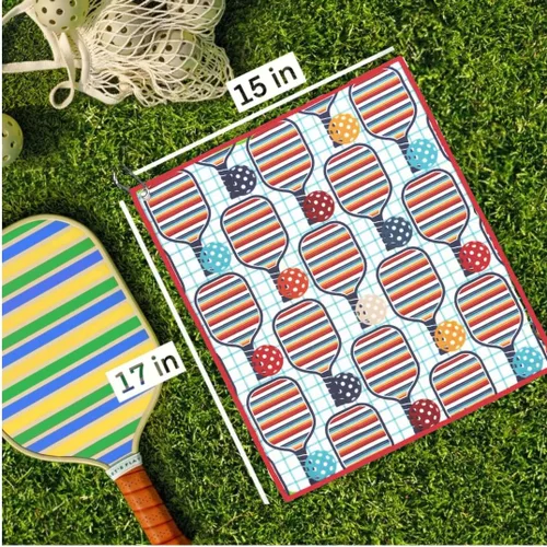 Miniatura 2 de Millie Rose - Toallas de pickleball con estampados de moda, bonitas toallas atléticas de microfibra y algodón de 15 x 17 pulgadas con clip de Arco