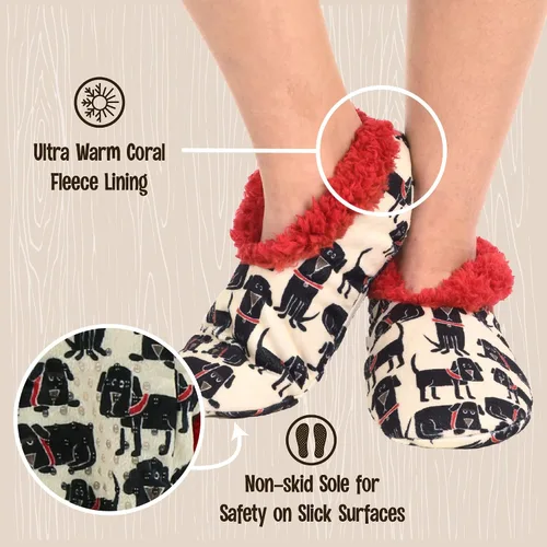 Miniatura 4 de Lazy One Pantuflas de pies mullidos para mujer, lindas pantuflas de casa con forro polar, bonitos diseños de animales