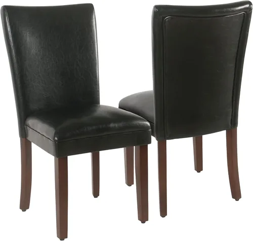 Miniatura 26 de Homepop Silla de comedor con detalle festoneado, sillas de comedor Parsons tapizadas, muebles decorativos para el hogar, tejido texturizado crema