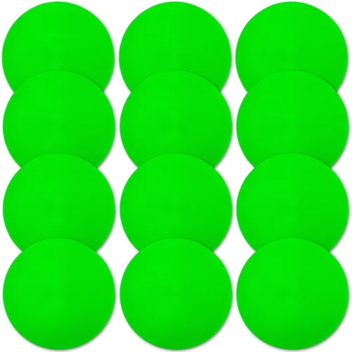 Miniatura 40 de Marcadores de punto de polietileno de 4 pulgadas/9 pulgadas, de goma antideslizante, marcadores de agilidad de conos de campo plano, puntos de suelo