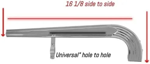 Miniatura 2 de Protector de cadena de 20 "W/Line Cromado Ajustable. Pieza de bicicleta, Pieza de bicicleta, Protector de cadena para 20" lowrider Bike
