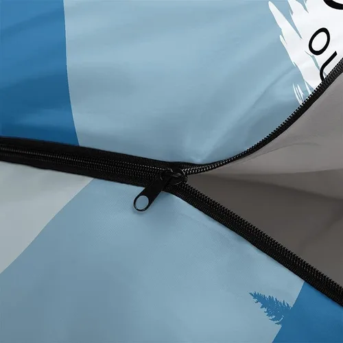 Miniatura 5 de Saco de dormir para adultos y niños, furgoneta de campamento de montaña verde, ligero, cálido, portátil, para interiores y exteriores, impermeable