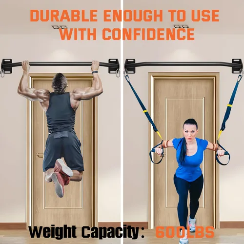 Miniatura 3 de Pull Up Bar Wall Mounted-Heavy Duty Joist Mounted Pull Up Bar-Premium Strength Training Pull-Up Bars-Fast and Easy Installation for Home and Garage