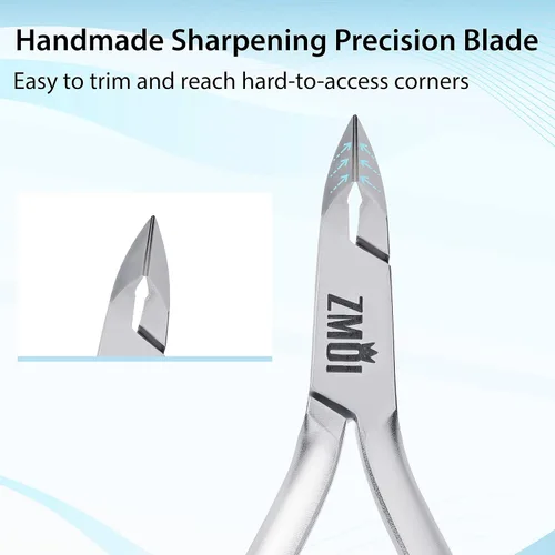 Miniatura 3 de Pinzas de cutícula – Cortador profesional de cutículas – Herramienta de acero inoxidable premium – Cortador de cutícula para recortar cutículas