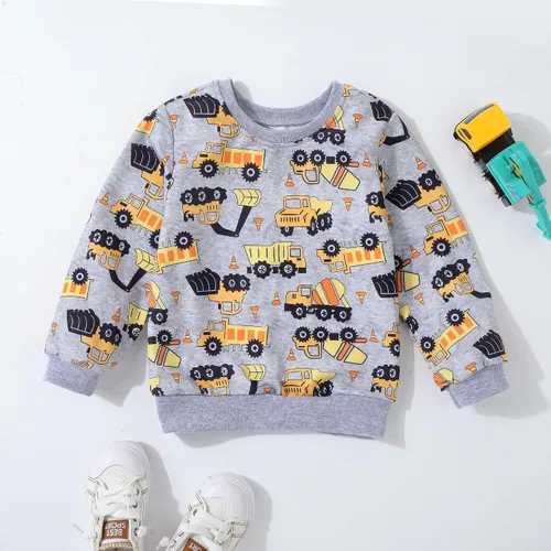 Miniatura 2 de Popshion - Sudaderas de dinosaurios para niños, pulóveres deportivos de caricaturas de manga larga, tallas 1-7T