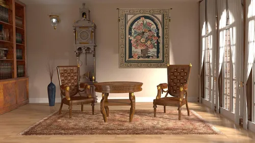Miniatura 5 de Ambrosius Bouquet Belgian Tapestry - 33 in. x 40 in. Algodón/Viscosa/Poliéster por Ambrosius Bosschaert
