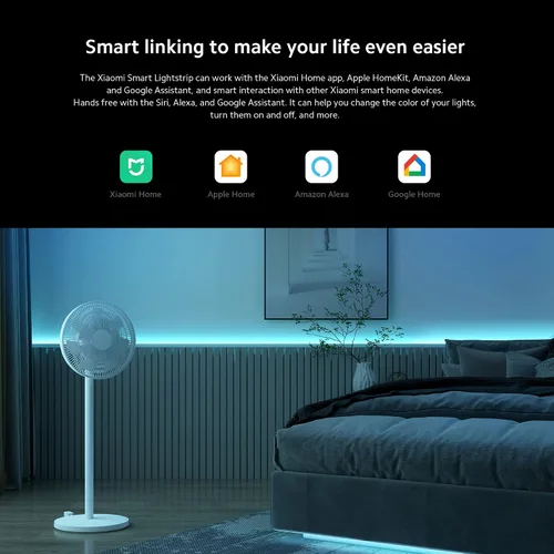 Miniatura 7 de Xiaomi Tira de luz inteligente (6.6 pies), compatible con Alexa, Google Assistant, aplicación Apple Homekit Home, compatible con WiFi