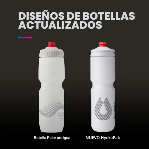 Miniatura 3 de HydraPak Breakaway Surge - Botella de agua ligera para bicicleta, paquete de 2 (20 onzas, 25 onzas, 30 onzas), botella de alto flujo, ciclismo