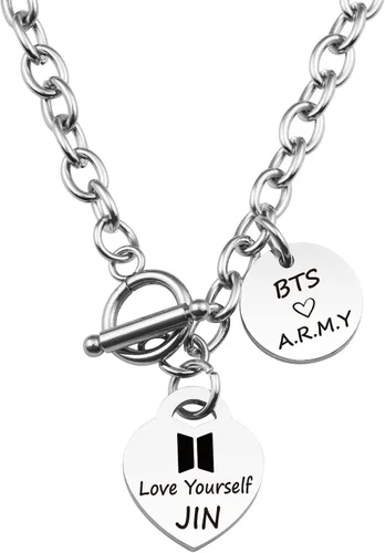 ARETIS Kpop Bangtan - Collar para niños Be the best J-HOPE JIMIN JIN JK RM SUGA V Collar Bangtan Boys Lover Jewelry Gift for Bangtan Boys Fans