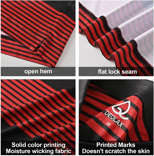 Miniatura 95 de DEOLAX Camisa de golf para hombre, con estampado de moda, atlética, de manga corta, clásica, casual, ajuste seco, suave, para hombres
