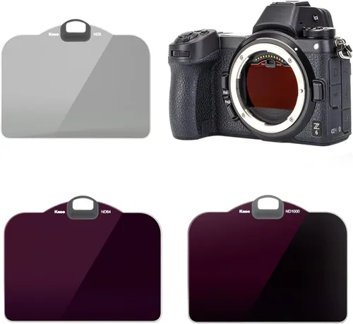 Kase Kit de filtro de clip 3 en 1 ND8 + ND64 + ND1000 filtros ND de densidad neutra compatibles con Nikon Z5 Z6 Z6II Z7 Z7II Z8 Z9 Z montaje cámara,