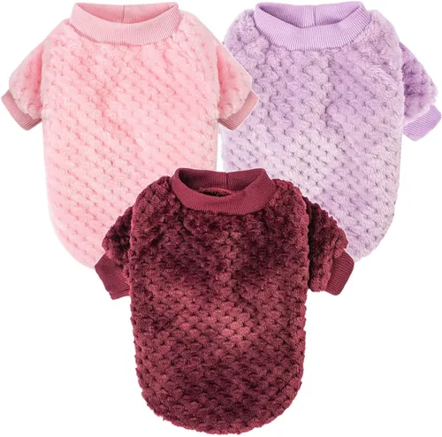 Miniatura 25 de Suéter para Perro, Suéteres para Perros Pequeños, Paquete de 2, 3 Ropa Cálida y Suave para Mascotas para Cachorro, Gato Mediano Grande, Perros Niña