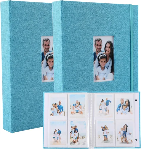 Miniatura 16 de Polaroid - Álbum de fotos, pequeño libro de imágenes con capacidad para 280 fotos, libro de recuerdos beige para imágenes de 2 x 3 pulgadas, álbum