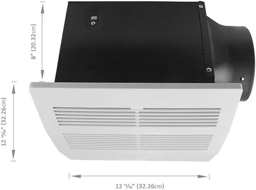 Miniatura 5 de BV Extractor de baño 200CFM - 2.0 Sones, cuello de conducto de 6 pulgadas, habitaciones de hasta 200 pies cuadrados Ventilador de ventilación