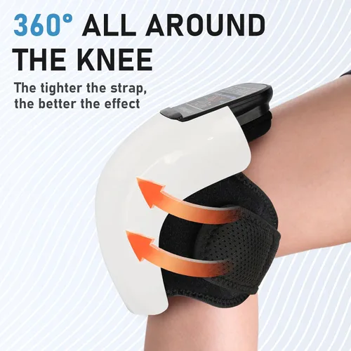 Miniatura 8 de Masajeador de rodilla 4 en 1 con calor, vibración, luz roja y masaje 3D, inalámbrico, portátil, recargable, regalos para familiares y amigos
