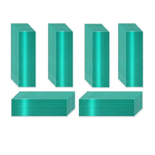 Miniatura 130 de Cinta reflectante blanca de 4 pulgadas, adhesivo de seguridad de advertencia impermeable para exteriores (10 pies)