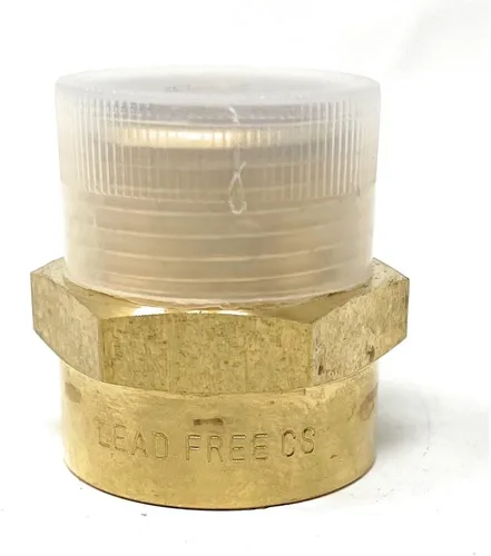 Miniatura 7 de Adaptador de latón sin plomo Cascada, rosca G británica BSPP macho a NPT hembra (1" x 1" (1 pieza))