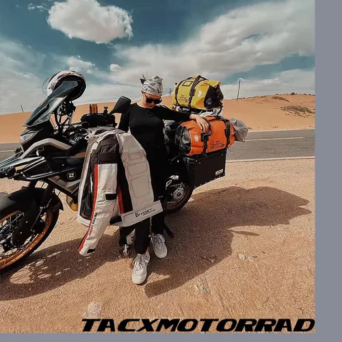 Miniatura 6 de Bolsa de lona impermeable para hombres y mujeres, mochila seca enrollable con correas de fijación rápida, bolsa de sillín de motocicleta para Naranja