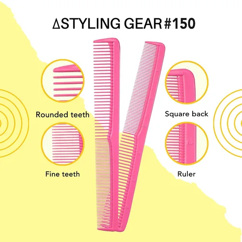 Miniatura 7 de Styling Gear Juego de 150 peines de peluquería para hombres, peines para mujeres, peines para estilista, barba, bigote, peine de bolsillo, fabricado