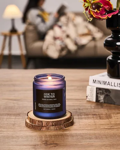 Miniatura 5 de M&SENSE Ode to Winter - Vela perfumada para el hogar, cera de soja natural, mecha de algodón, aroma de invierno, 7.05 onzas hasta 50 horas de tiempo