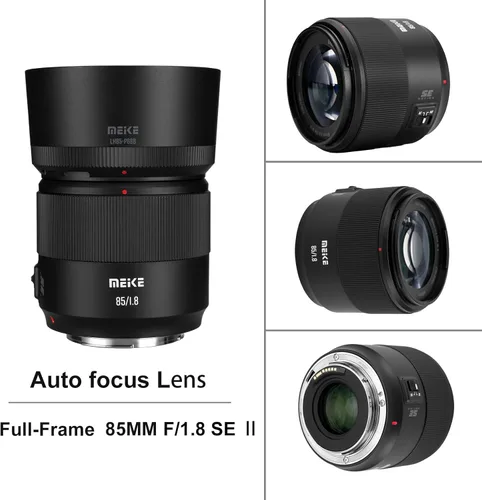 Miniatura 3 de Meike Lente teleobjetivo STM de enfoque automático de 3.346 in f1.8 SE II para cámaras SLR digitales Canon EOS EF compatibles con cuerpos Canon