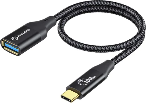 PHIXERO Adaptador USB-C a USB-A, 10Gbps, compatible con MacBook, iPad Pro, Samsung Galaxy