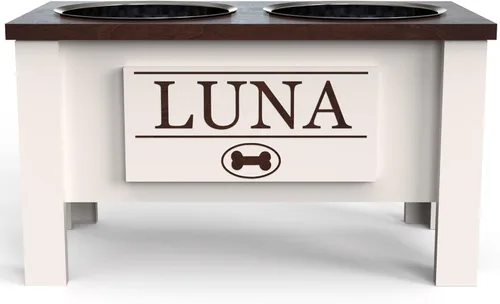 Miniatura 62 de GrooveThis Woodshop Soporte Personalizado de Cuenco Elevado para Perros de Tamaño Grande, Mediano, Pequeño y Extra Pequeño - Cuencos de Acero Negro