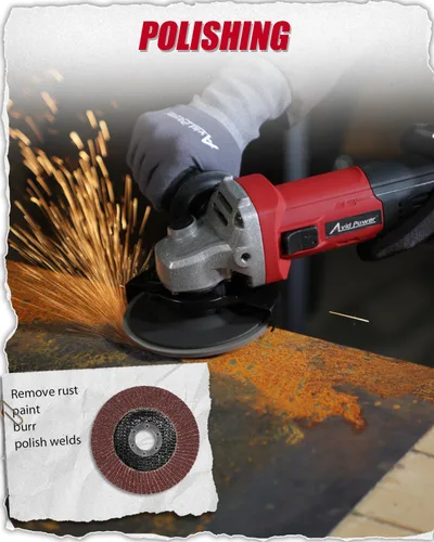 Miniatura 5 de AVID POWER Amoladora angular de 7.5 amperios y 4-1/2 pulgadas, herramientas eléctricas con muelas, ruedas de corte, disco de solapa y mango auxiliar