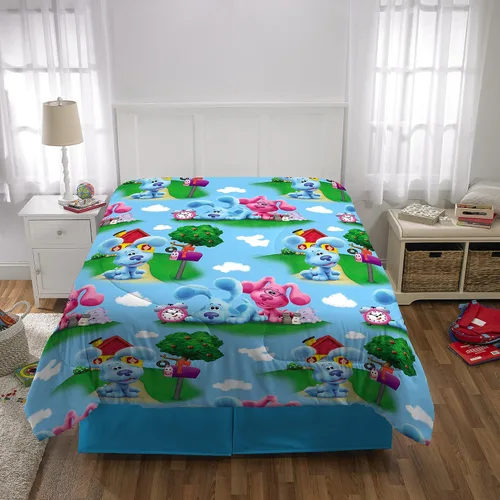 Miniatura 4 de Franco - Edredón de microfibra suave para niños, tamaño matrimonial, Blue's Clues