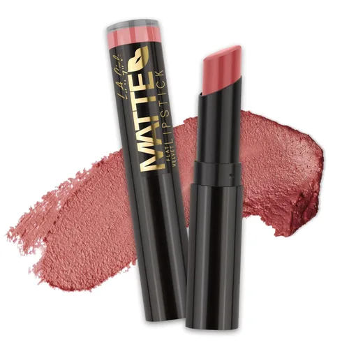 Miniatura 8 de L.A. Girl Lápiz labial mate de terciopelo plano, Bite Me GLC810