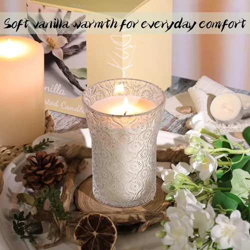 Miniatura 4 de HAVITI Vela perfumada de azúcar de vainilla, velas de tarro de soja Galentines para el día de San Valentín, regalo para hombres y mujeres, velas