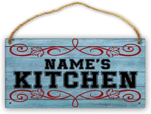 Miniatura 17 de Letrero de cocina de madera personalizado con sazonado con amor, accesorios de cocina, decoración de pared, regalos