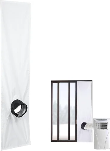 Miniatura 7 de Kit de paño de ventilación portátil para ventana de aire acondicionado, sello de ventana de aire acondicionado, ventilación universal de CA