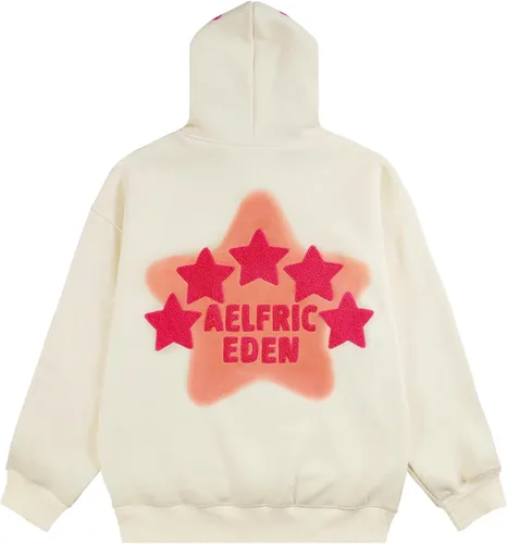 Miniatura 2 de Aelfric Eden - Sudaderas con capucha para mujer, con estampado de estrellas rosadas, unisex, de gran tamaño, manga larga, con bolsillo