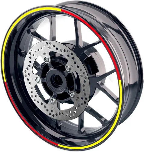 Miniatura 28 de MC MOTOPARTS Pegatinas de llanta exterior de 17 pulgadas C02B compatibles con YZF R125 MT125 MT07 MT10 MT25 FZ25 MT03 (azul)