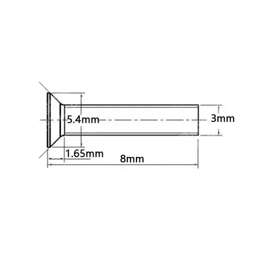 Miniatura 2 de NACX Tornillos Phillips de Cabeza Plana de Nylon M3 x 8mm Tornillos de Máquina Avellanados Negros, 200 Piezas