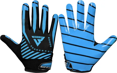 Miniatura 9 de Guantes de fútbol juvenil, guantes de fútbol transpirables para niños y adultos, guantes de receptor ancho para jóvenes, guantes ideales para un