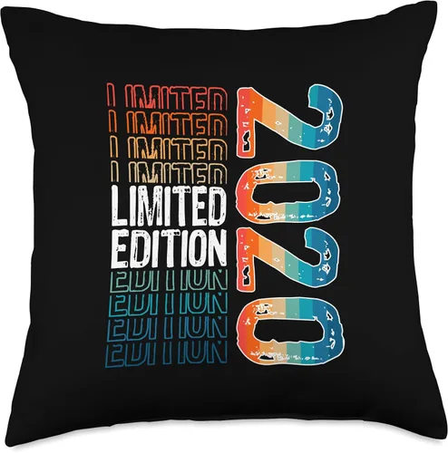 Miniatura 4 de Edición limitada Vintage 2020 Retro Birthday Throw Pillow