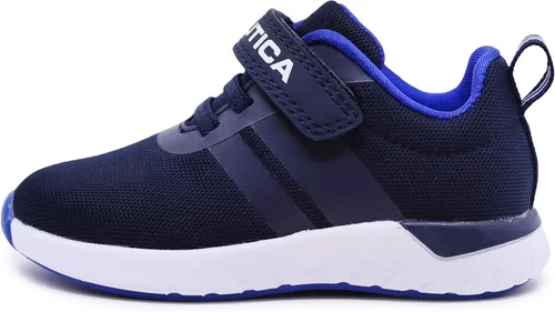 Miniatura 2 de Nautica - Tenis para niños con correa ajustable y cordones elásticos, zapatos informales cómodos para niños y niñas (bebéniño pequeño)